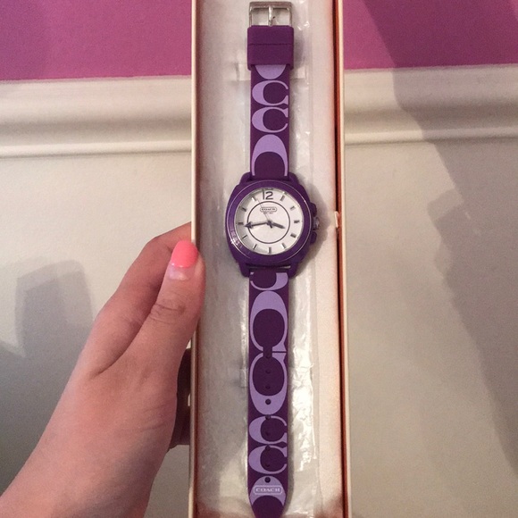 Purple coach watch never worn! - Picture 1 of 3